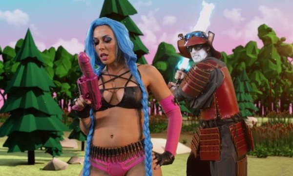 Пиксельная ХХХ пародия «Лига порно звезд».